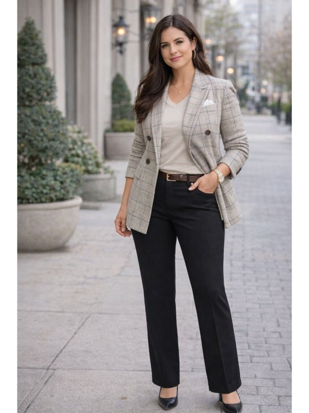 Banana Republic Women’s Black Dress Pants Size 18 Career Office Straight Leg Tro